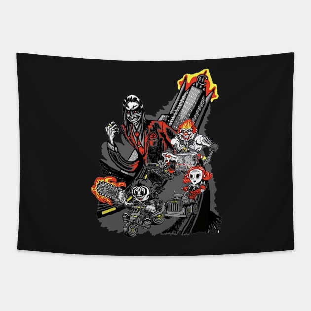 Super Twisted Kart Tapestry by DoctorJamesWF