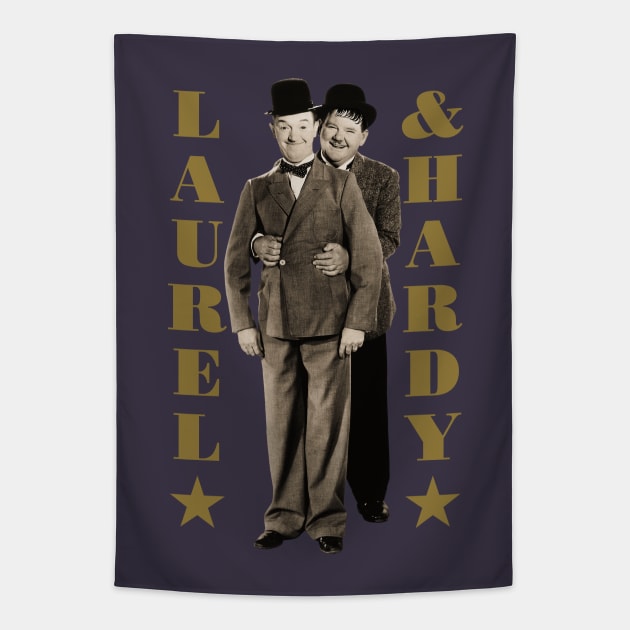 Laurel & Hardy Tapestry by PLAYDIGITAL2020