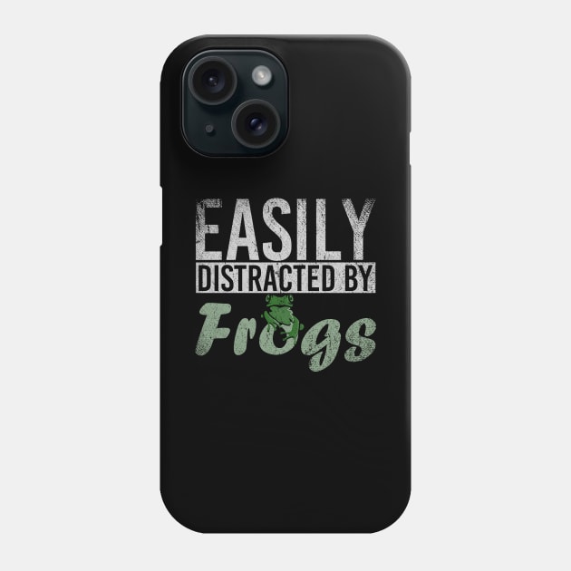 Toad Retro Easily Distracted By Frogs Phone Case by ShirtsShirtsndmoreShirts