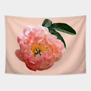 Pink Peony in Sunshine Tapestry