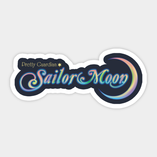 Sailor Moon Logo Sailor Moon Sticker Teepublic Pretty soldier sailor moon sailor stars. sailor moon logo