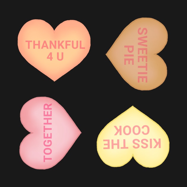 Thanksgiving Conversation Hearts Sticker Pack by dogbone42