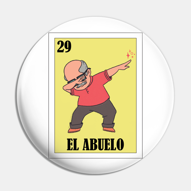 Loteria Mexicana Art Spanish Grandpa Lottery Design Mexican Bingo El Abuelo El Pin