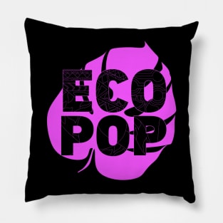 ecopop in the leaf of purple Pillow