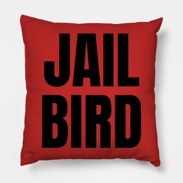 Jail Bird Small Pillow by Spatski