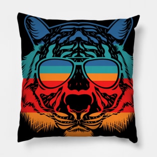 Good vibes tiger face Pillow