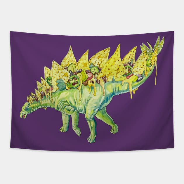 Nacho Stegosaurus Tapestry by RaLiz