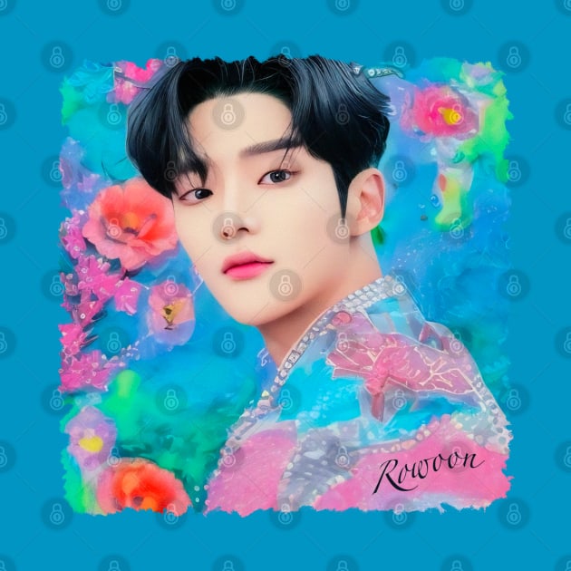 Rowoon - romantic flower portrait | 로운 ewsbdi 김석우 by Babush-kat