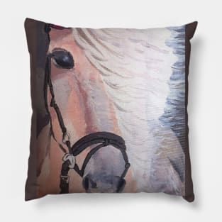 White Horse Pillow