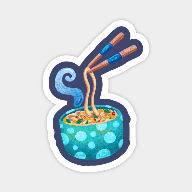 Ramen Bowl Magnet by Alexandra Franzese