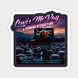 Back Logo -1982  Lewis McVay & Coming Attraction Magnet