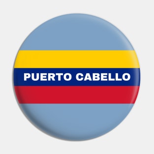 Puerto Cabello City in Venezuelan Flag Colors Pin