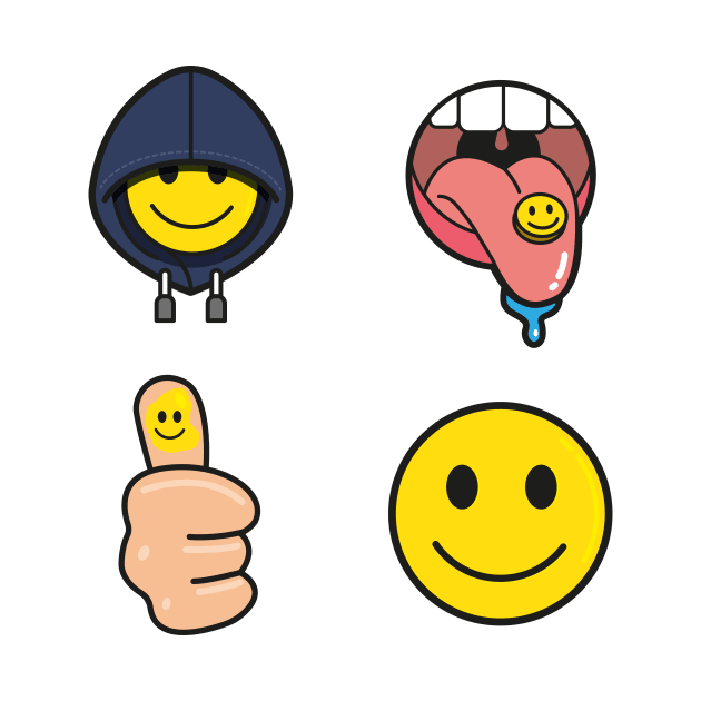 Hydro Sticker Pack - Smiley face stickers by Bubsart78