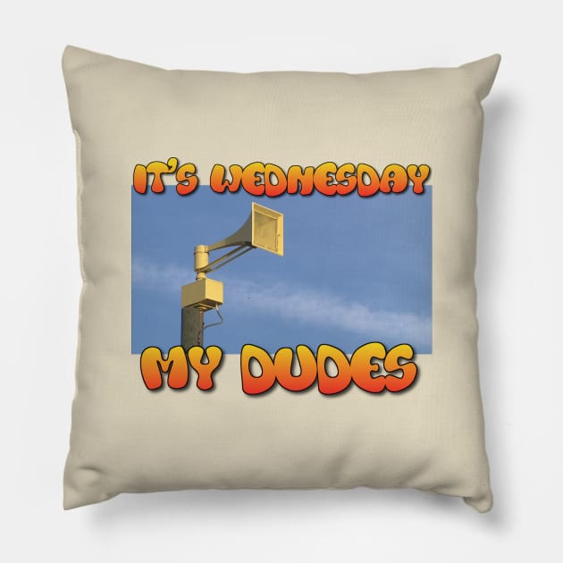 First Wednesday of the Month Pillow by gates2hell