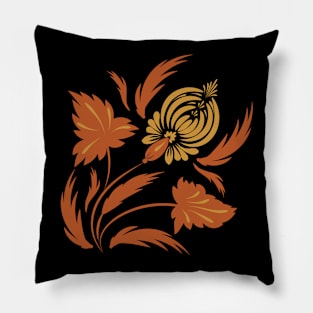 Flowers print, poster. Folk floral art. Canvas. Pillow