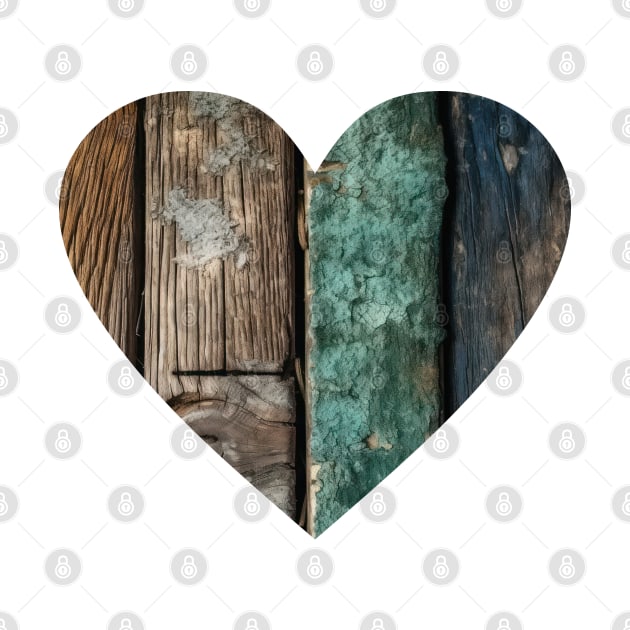 Distressed Wood Heart by KayBee Gift Shop