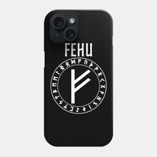 Fehu Norse Rune of Wealth and Prosperity Phone Case