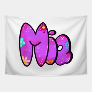 Mia personalized custom name Mia Tapestry