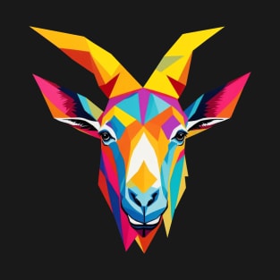 Colorful Goat Head T-Shirt