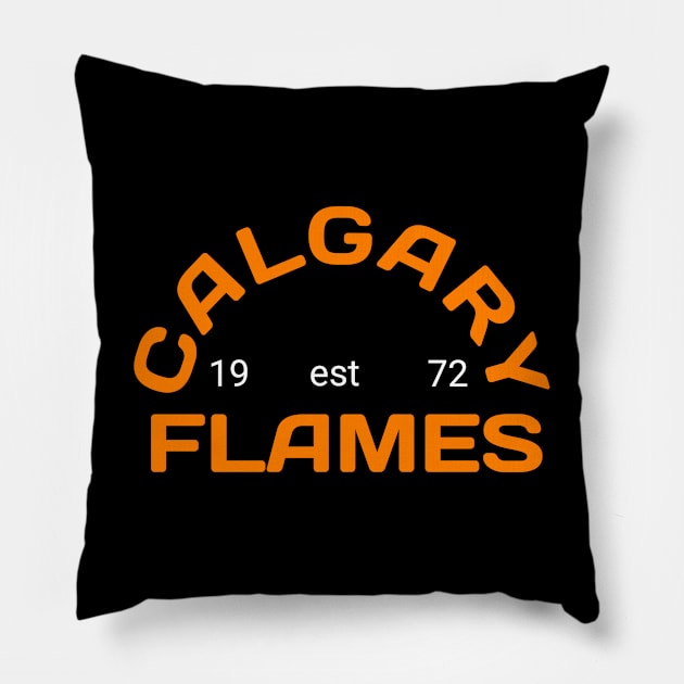 Calgary flames team Pillow by Cahya. Id