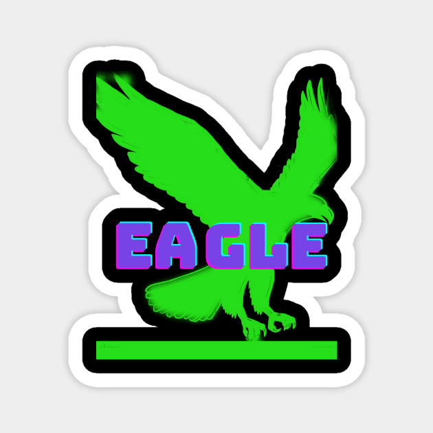 flying eagle Magnet by rytographics