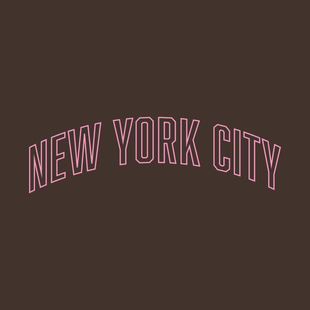 New York City Pink Outline by Good Phillings