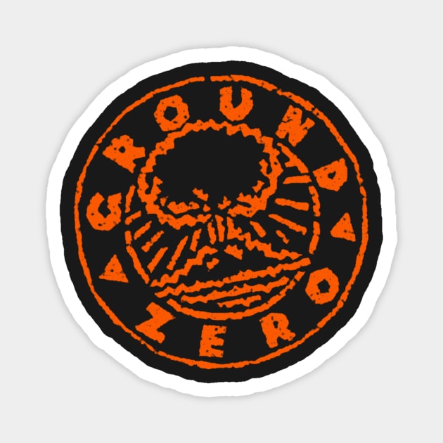 ground zero - orange Magnet by BrownWoodRobot