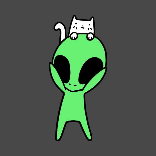 Cat and Alien by saradaboru