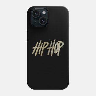 Golden Hip Hop Brooch Phone Case