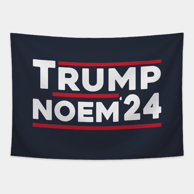 Trump Noem 2024 Tapestry by storyofluke