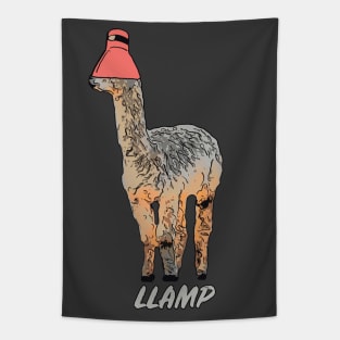 Funny Llama Lamp Design Llamp Tapestry