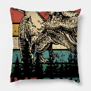 Mamasaurus T rex Dinosaur Funny Mama Saurus Family Matching T-Shirt Pillow