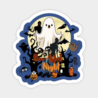 "Boo-tiful Night" Halloween design Magnet