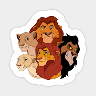 Lion King Family Portrait Magnet