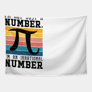 Pi Day Retro Mathematics Pi Symbol Math Number Tapestry