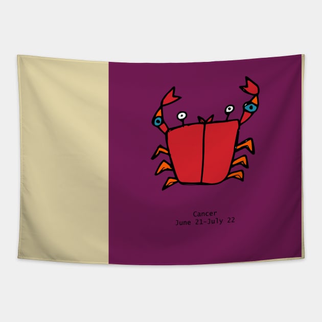 Cancer - Zodiac Sign Tapestry by bruxamagica