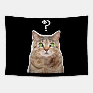 Confused Cat Tapestry