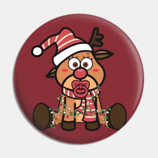 Baby Red Nosed Reindeer Pin