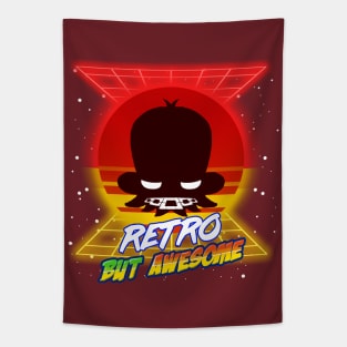 Retro... But awesome (scarlet and yellow) Tapestry