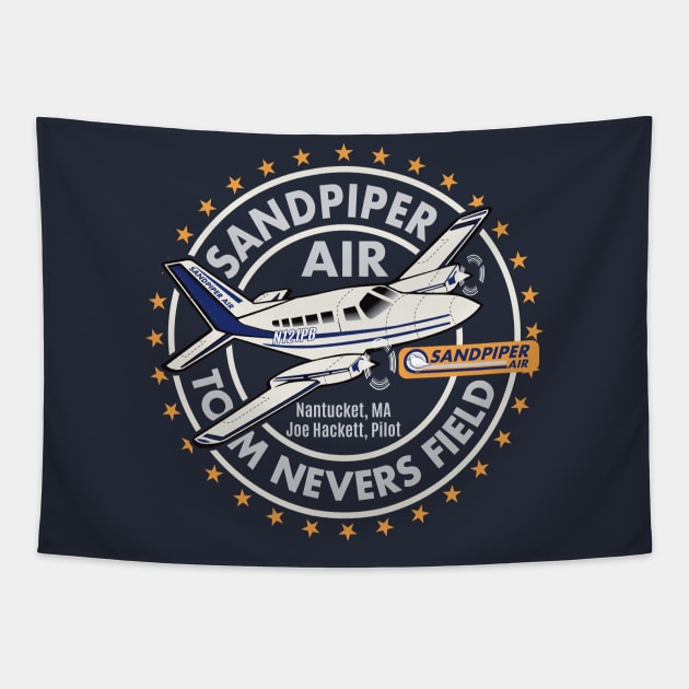 Sandpiper Air Wings Show Tapestry by Alema Art