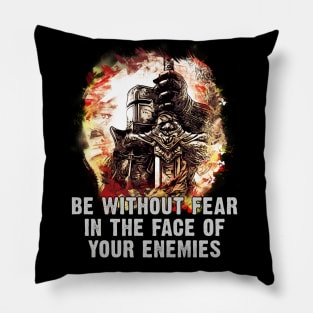 Knights Templar Motto Be Without FEAR Pillow