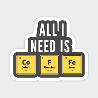 All I Need Is Coffee Magnet