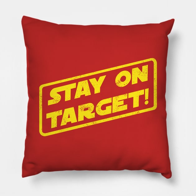 Stay On Target! Pillow by pavstudio