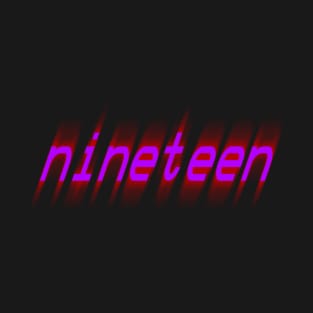 Official nineteen design by Unknown Developer T-Shirt