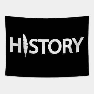 History artistic typography design Tapestry