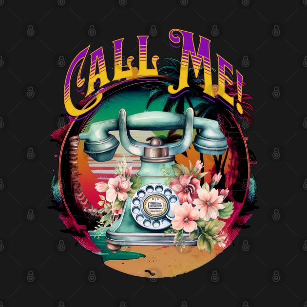 Call Me Vintage Phone by RockReflections