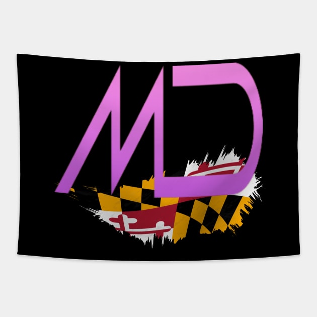 MD STATE FLAG DESIGN Tapestry by The C.O.B. Store
