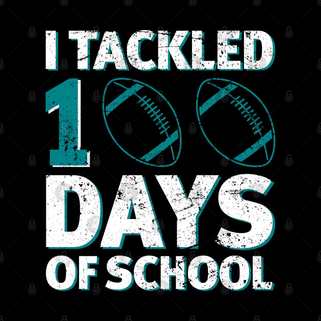 I Tackled 100 Days of School - 100th Days Boy Kid Girl by Gendon Design
