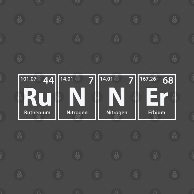Runner (Ru-N-N-Er) Periodic Elements Spelling by cerebrands