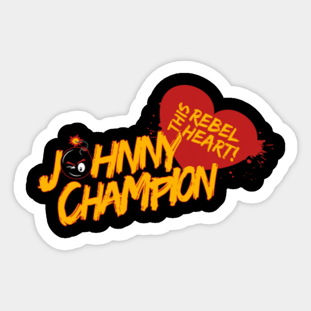 Heart Of A Johnny Champion Johnny Gargano Sticker Teepublic